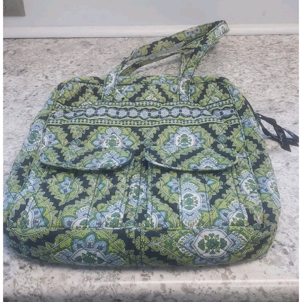 Vera Bradley CAMBRIDGE Shoulder Bag BUCKET Zip Tote Purse Handbag 15"X13" Large